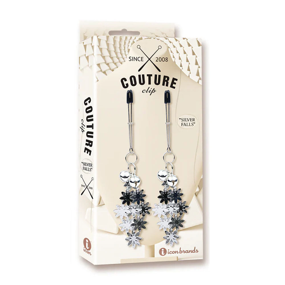 Couture Clip - Silver Falls Nipple Clips - Club X
