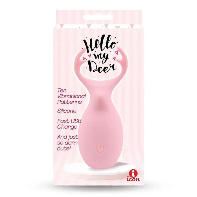 Buzzy Buddy, Hello My Deer - Pink - Pink USB Rechargeable Stimulator Icon Brands