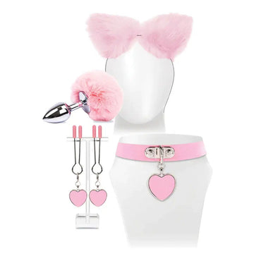 Try-Curious Kitty Kit - Pink Cosplay Kit - 5 Piece Set Icon Brands