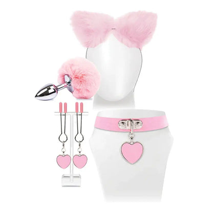 Try-Curious Kitty Kit - Pink Cosplay Kit - 5 Piece Set Icon Brands