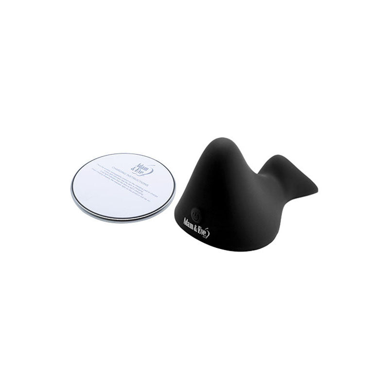 Adam & Eve THE RUMBLING RIDER - Black Rechargeable Vibrating Grinder Pad Adam & Eve