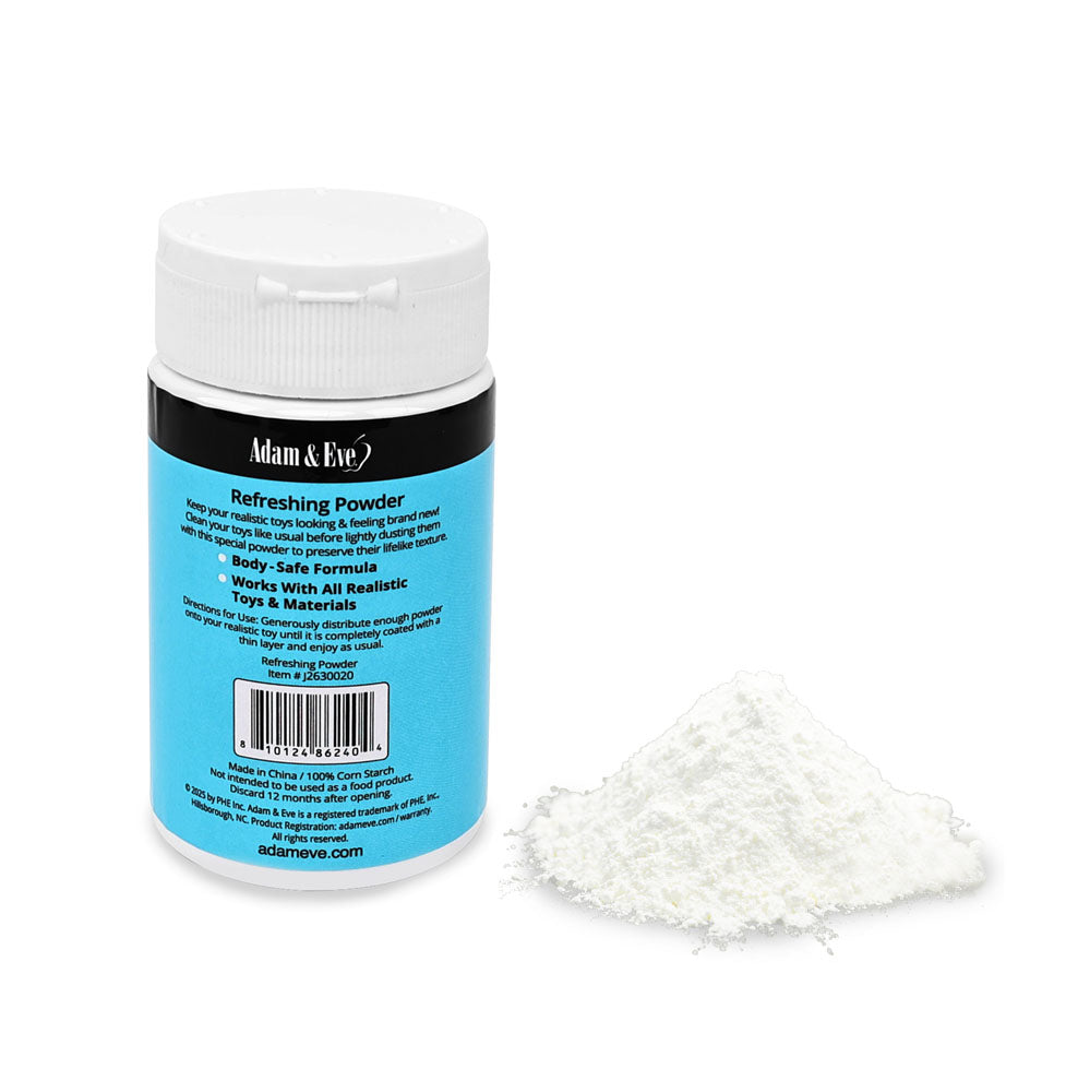 Adam & Eve REFRESHING POWDER - 60 ml - Refreshing Powder for Realistic Toys - 60 ml Adam & Eve