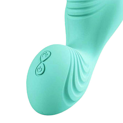Adam & Eve THE WAVE RIDER - Teal USB Rechargeable Triple Stimulating Grinder Pad with Remote Control Adam & Eve
