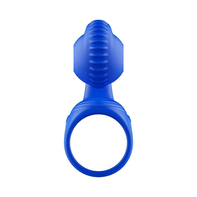 Adam & Eve ROCKIN & ROLLIN SNAIL - Blue USB Rechargeable Vibrating Couples Cage Adam & Eve