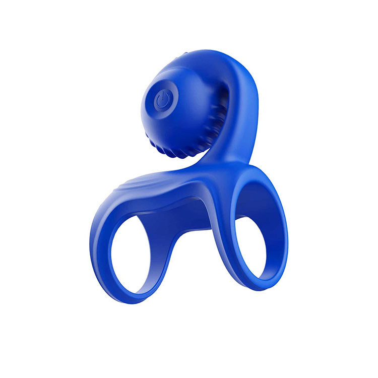 Adam & Eve ROCKIN & ROLLIN SNAIL - Blue USB Rechargeable Vibrating Couples Cage Adam & Eve