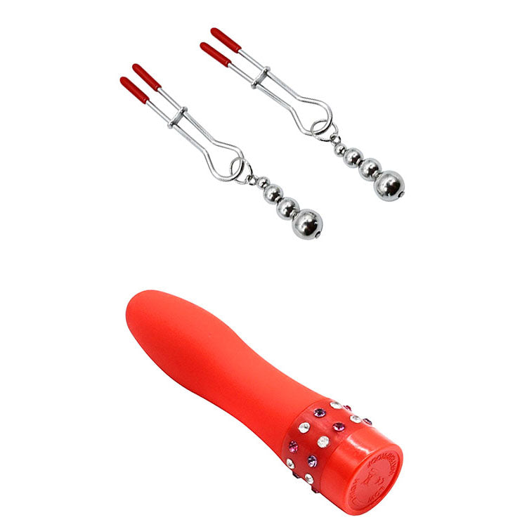 Adam & Eve SENSUAL SCARLET NIGHTS - Black/Red Couples Bondage Kit - Set of 10 Pieces Adam & Eve