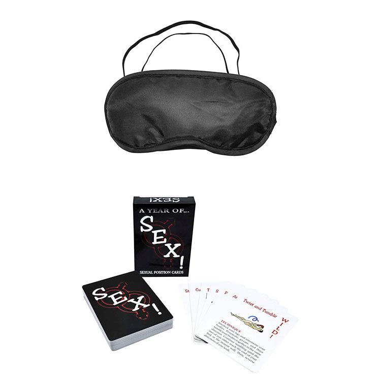 Adam & Eve MIDNIGHT MOODS COLLECTION - Black Couples Bondage Kit - Set of 10 Pieces Adam & Eve