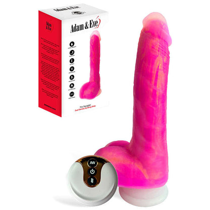 Adam & Eve THE SQUIGGLER - Pink 22.8 cm USB Rechargeable Thrusting Vibrating & Gyrating Dildo with Wireless Remote Adam & Eve