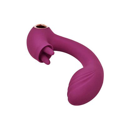 Adam & Eve ROSE GOLD CLIT TICKLER - Red 22 cm USB Rechargeable Rabbit Vibrator Adam & Eve
