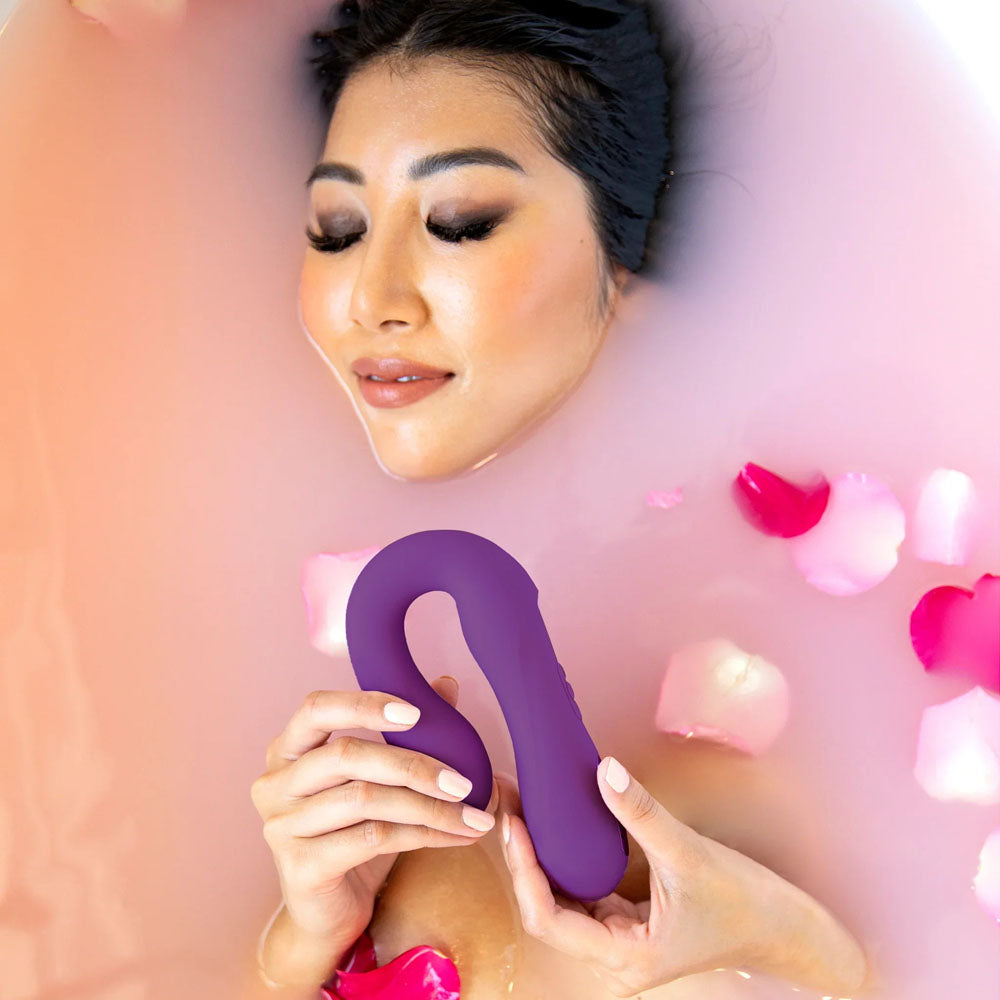 JimmyJane Reflexx Rabbit 1 - Purple USB Rechargeable Dual Vibrator JimmyJane