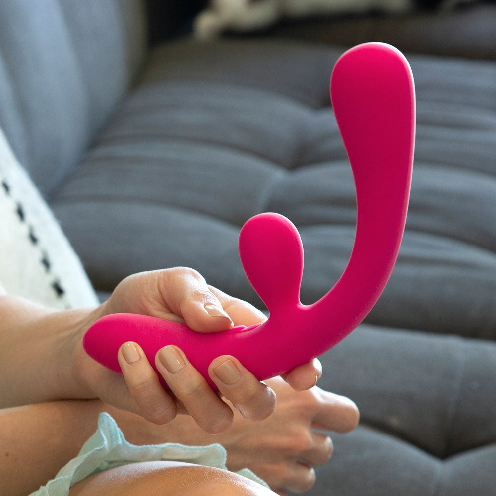 JimmyJane Reflexx Rabbit 3 - Pink 23 cm USB Rechargeable Vibrator JimmyJane