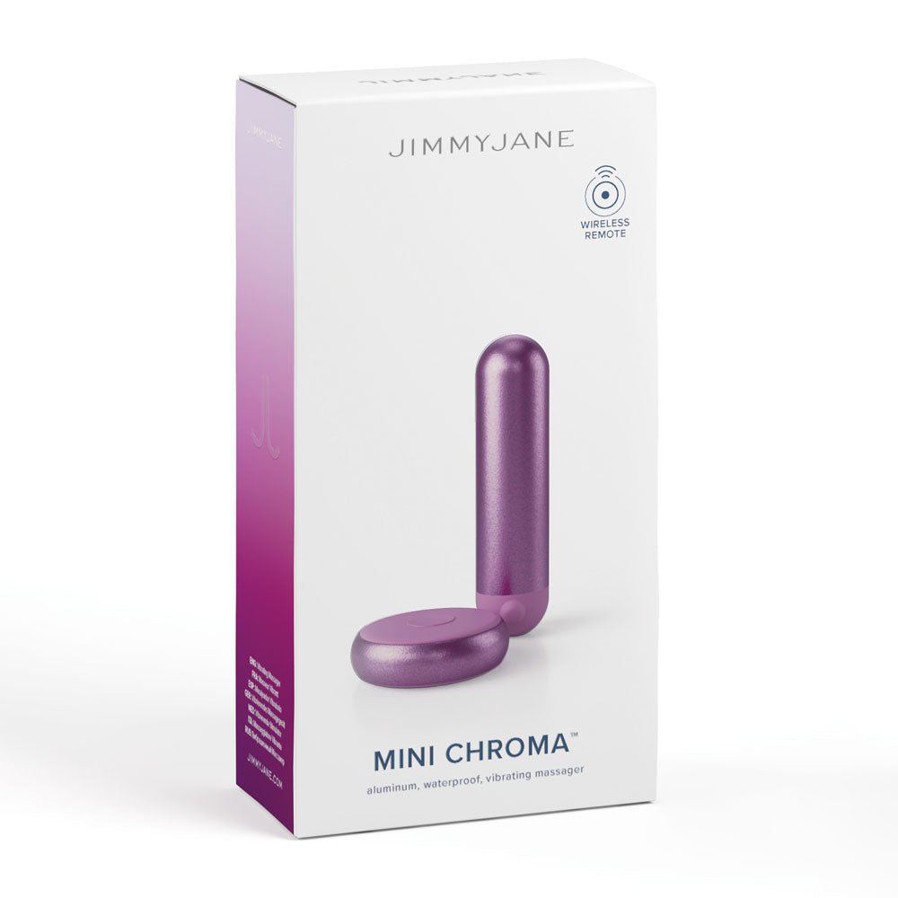 JimmyJane Mini Chroma - Purple - Purple 7.8 cm USB Rechargeable Bullet with Wireless Remote JimmyJane