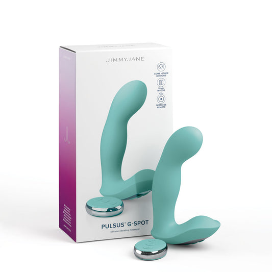JimmyJane Pulsus G-Spot - Teal 15 cm USB Rechargeable Vibrator with Wireless Remote Teal - Club X