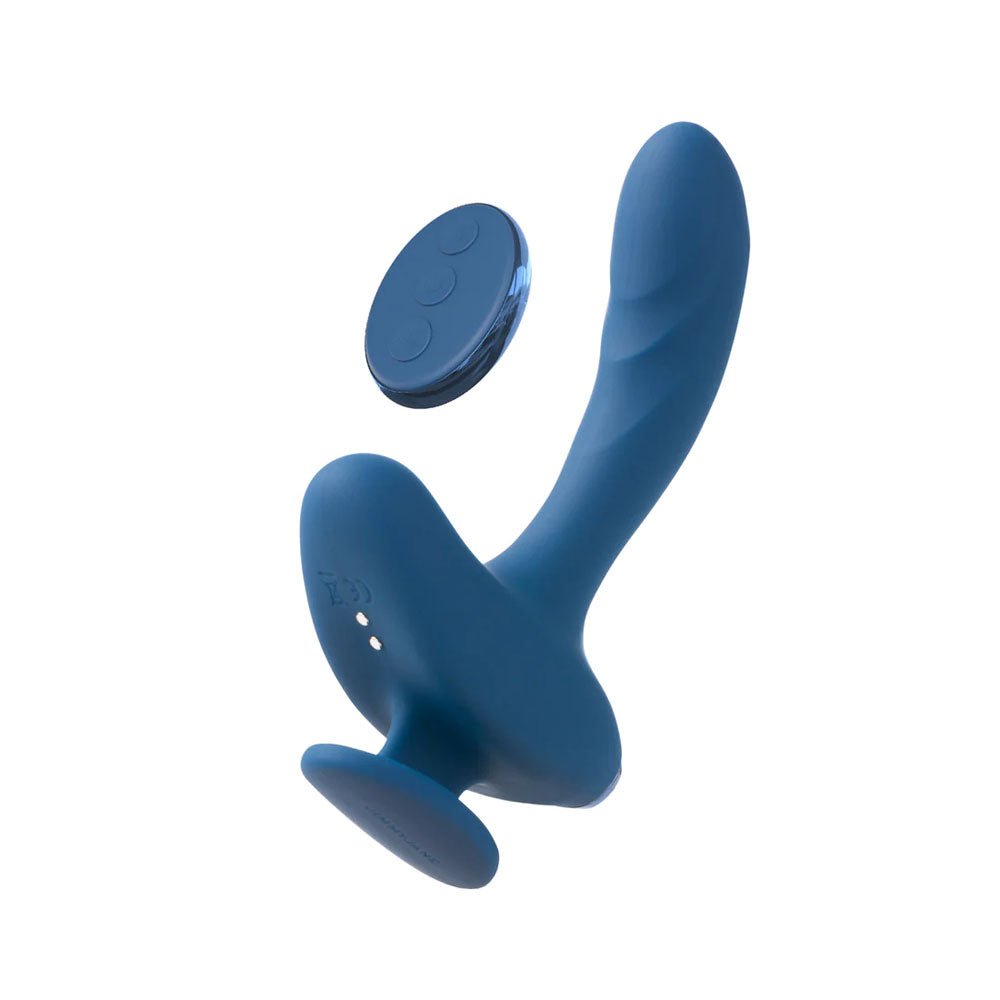 JimmyJane Solis Kyrios - Blue USB Rechargeable Prostate Massager with Remote JimmyJane