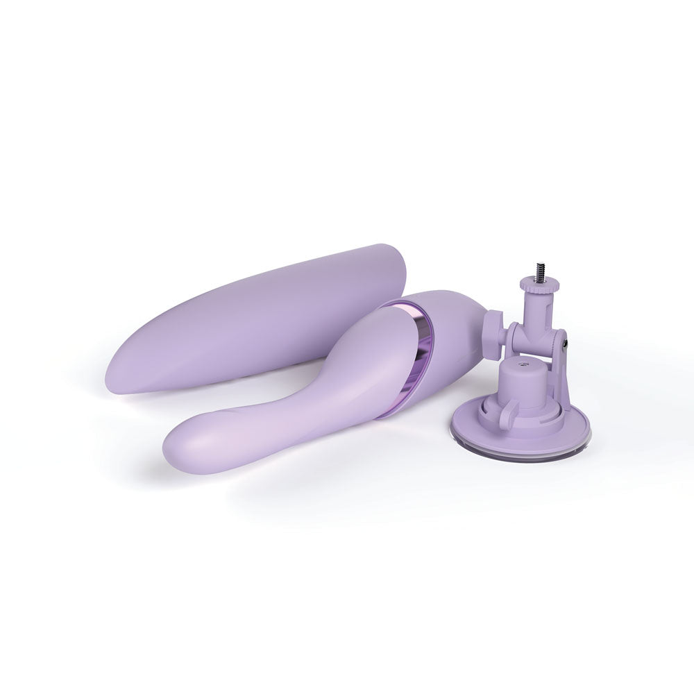 JimmyJane Hello Bang - Purple 27 cm USB Rechargeable Warming & Thrusting Vibrator JimmyJane