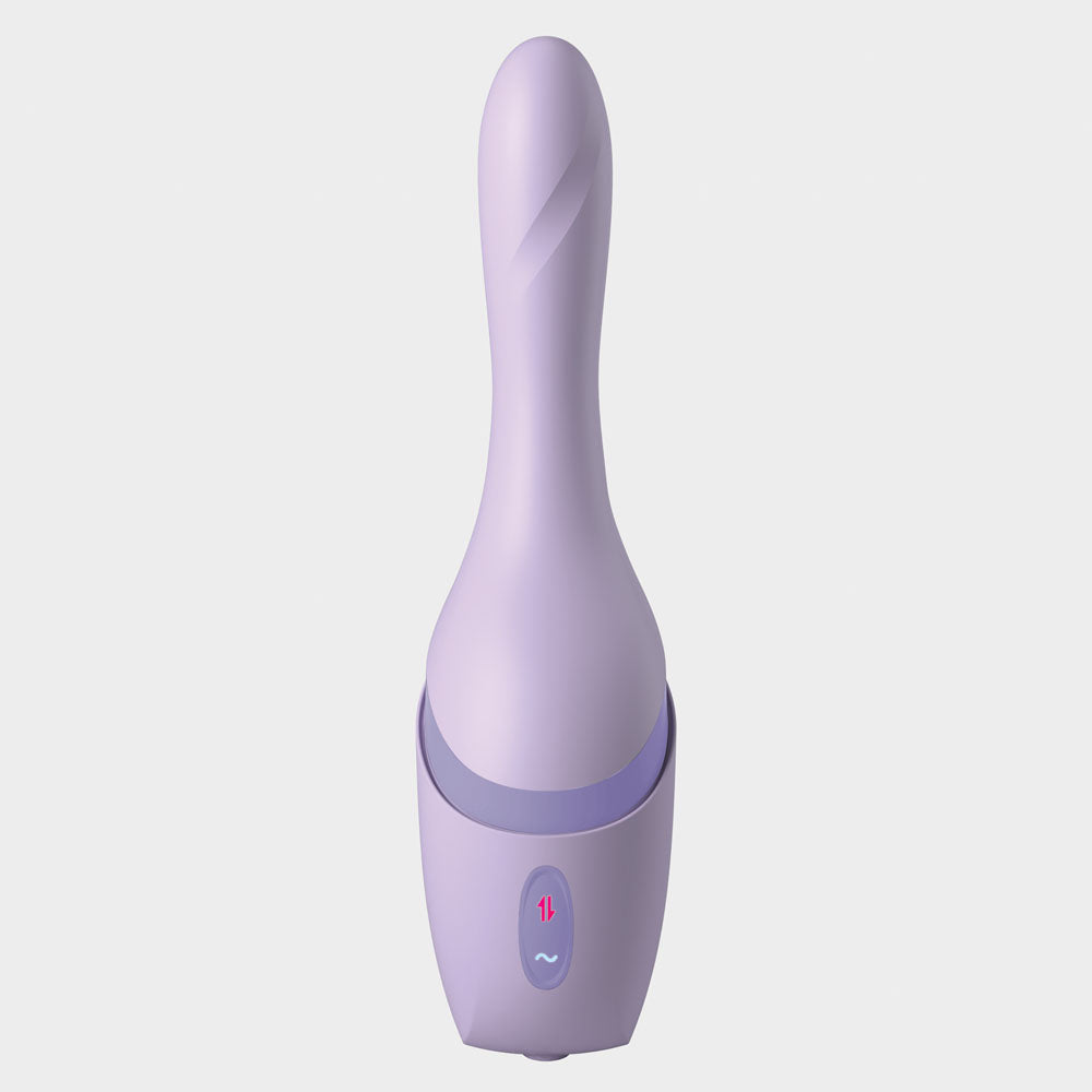 JimmyJane Hello Bang - Purple 27 cm USB Rechargeable Warming & Thrusting Vibrator JimmyJane