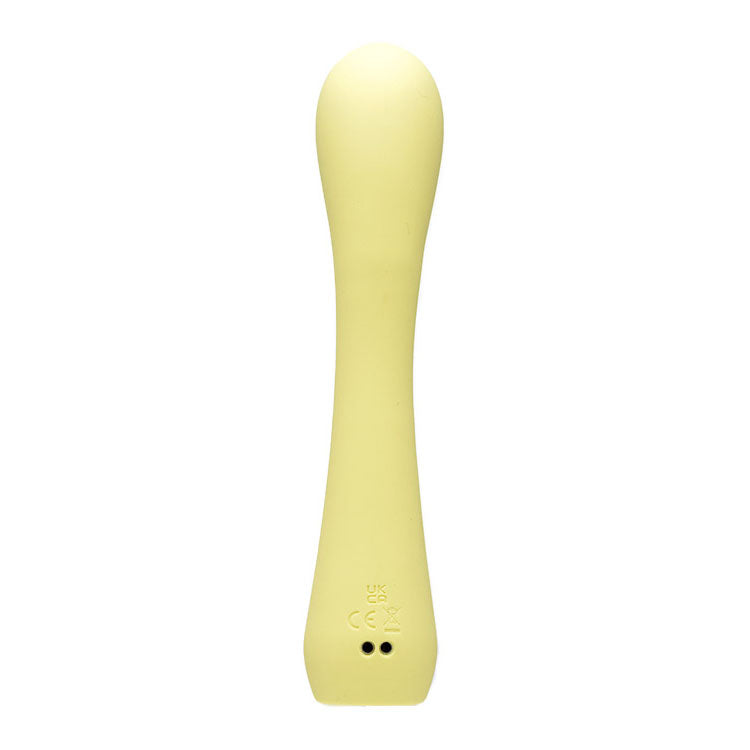 Adam & Eve GROOVY GLOW-UPS Bendie - Yellow 18.4 cm USB Rechargeable G-Spot Vibrator Adam & Eve