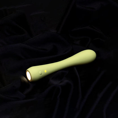 Adam & Eve GROOVY GLOW-UPS Bendie - Yellow 18.4 cm USB Rechargeable G-Spot Vibrator Adam & Eve