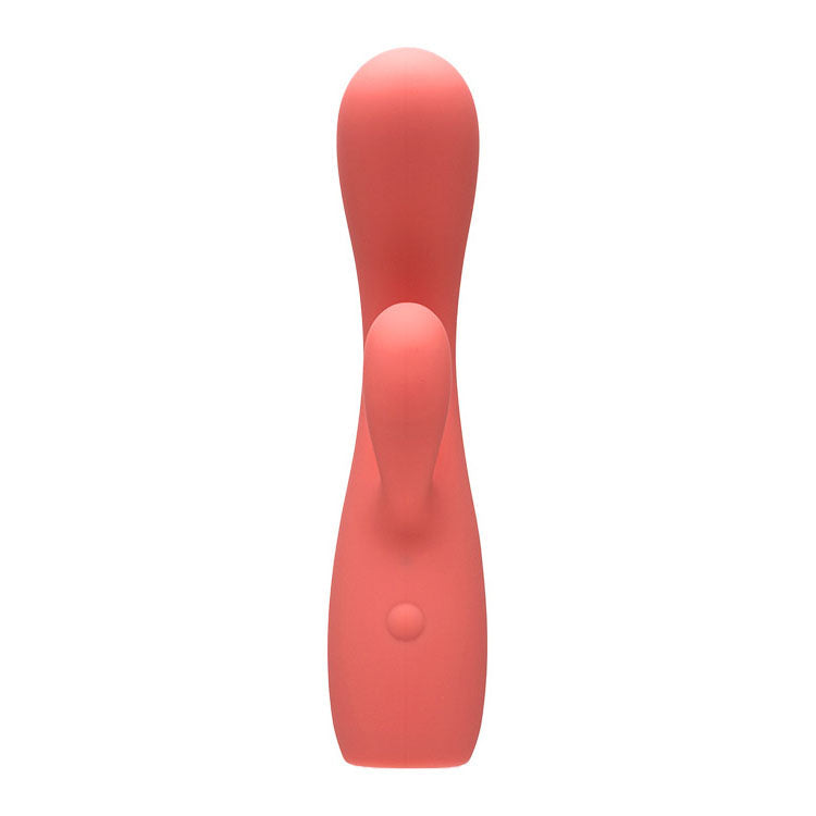 Adam & Eve GROOVY GLOW-UPS Curvie - Pink 17.8 cm USB Rechargeable Rabbit Vibrator Adam & Eve