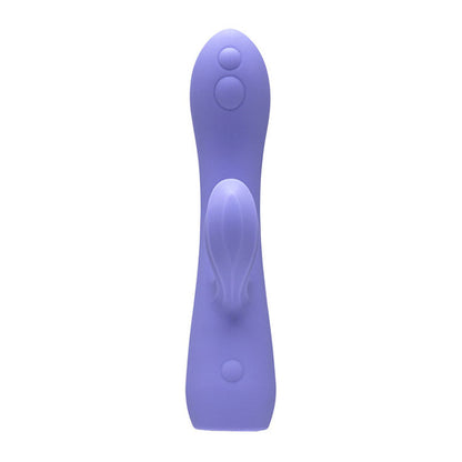 Adam & Eve GROOVY GLOW-UPS Wavie - Purple 16.5 cm USB Rechargeable Rabbit Vibrator Adam & Eve