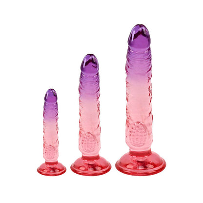 Adam & Eve SUNSET DREAMS TRIO - Pink/Purple Dildos - Set of 3 Sizes Adam & Eve