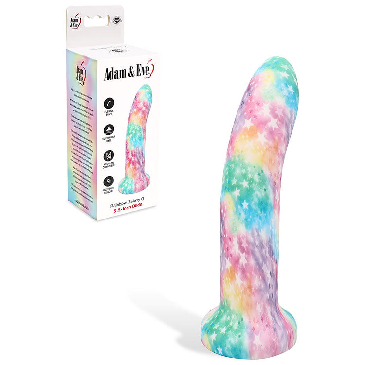 Adam & Eve RAINBOW GALAXY G - Coloured 14 cm Dildo Adam & Eve