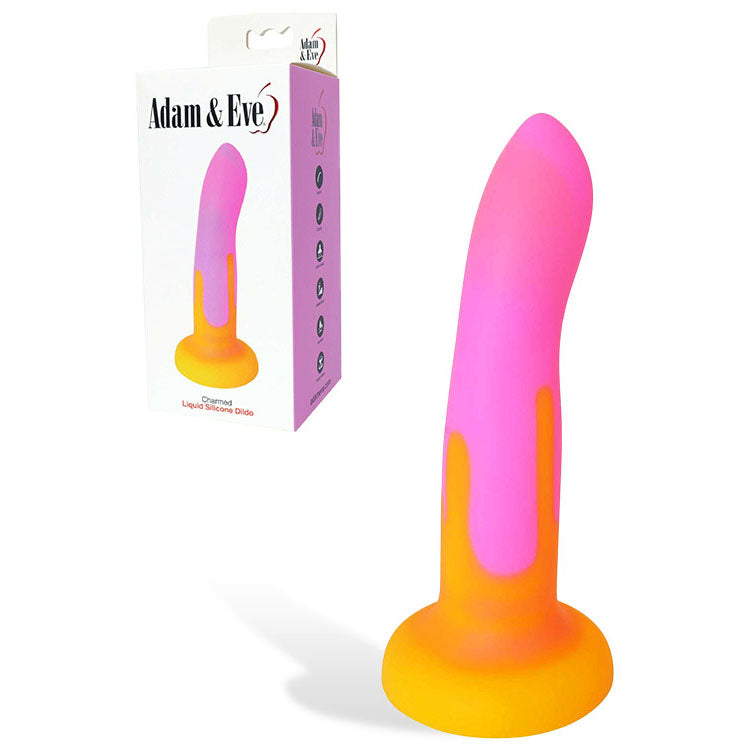 Adam & Eve CHARMED - Pink/Yellow 16.5 cm Dildo Adam & Eve