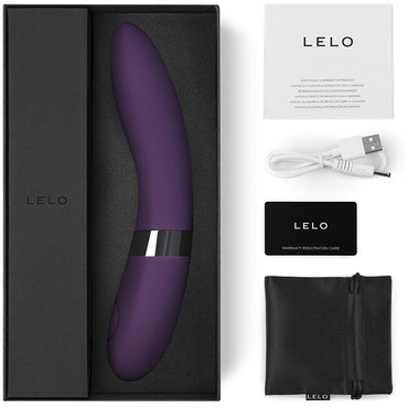 Lelo Elise 2 Powerful Vibrations Vibrator Personal Massager Stronger Stimulation - Plum  - Club X