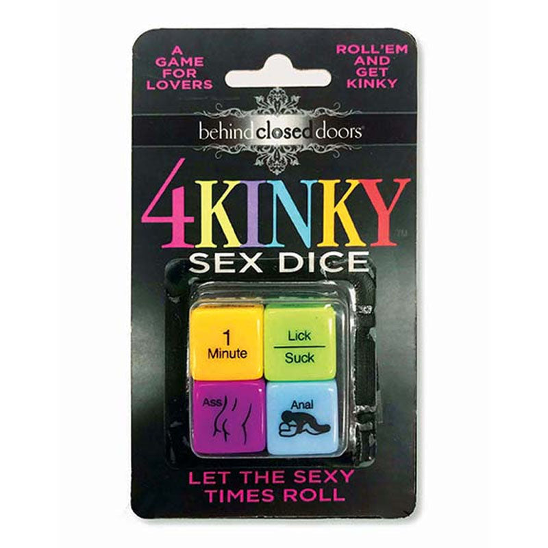 Behind Closed Doors - 4 Kinky Sex Dice - Dice Game for Couples Little Genie