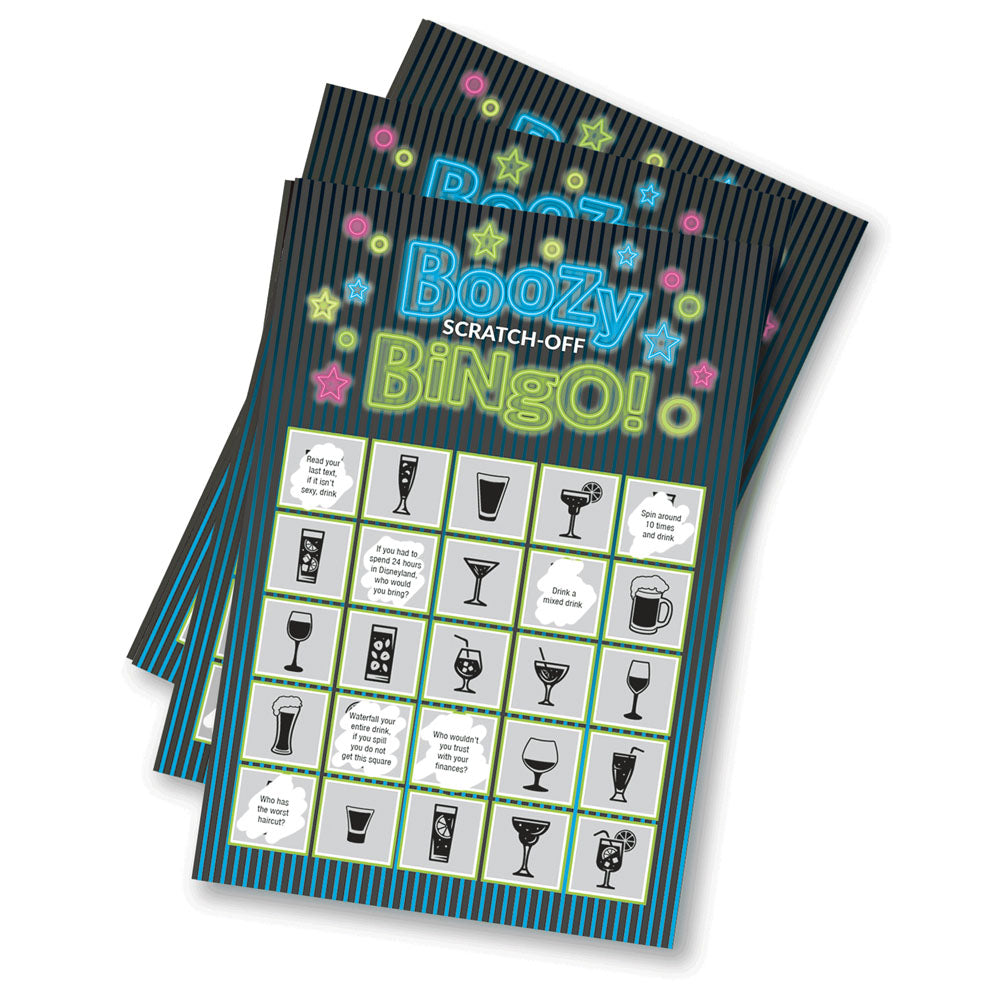 Boozy Bingo - Drinking Scratcher Card Little Genie