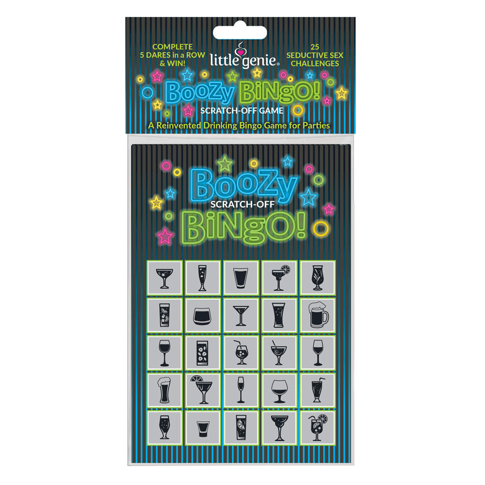 Boozy Bingo - Drinking Scratcher Card Little Genie
