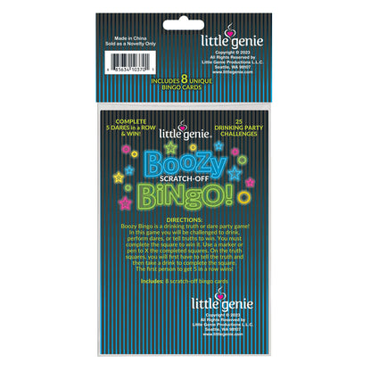 Boozy Bingo - Drinking Scratcher Card Little Genie