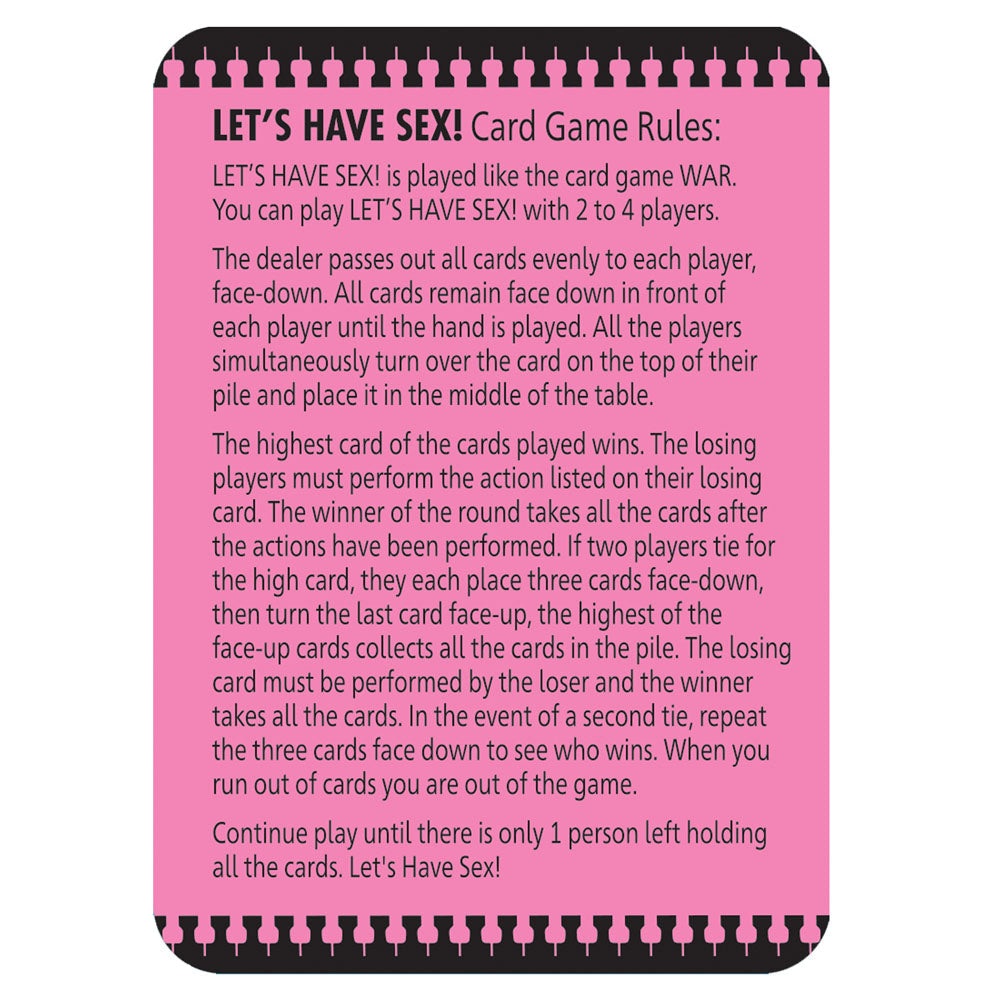 Let's Have Sex - Naughty Card Game Little Genie