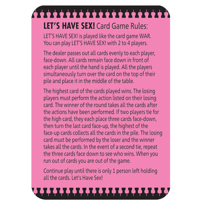 Let's Have Sex - Naughty Card Game Little Genie