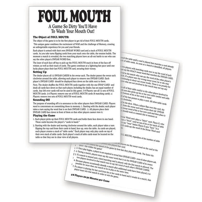 Foul Mouth - Novelty Card Game Little Genie