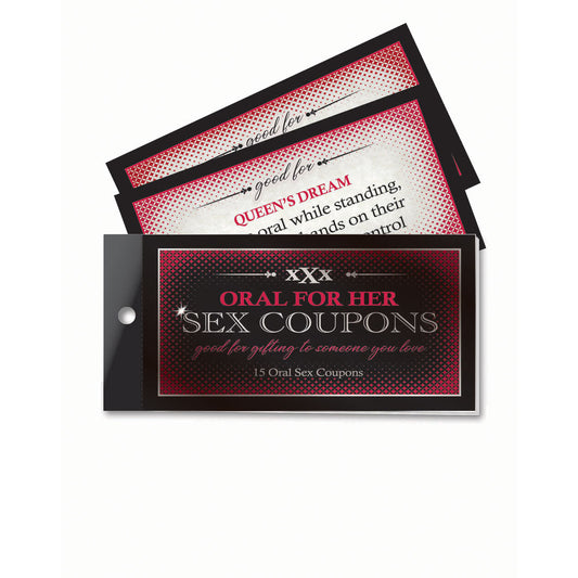 Oral For Her Sex Coupons - Set of 15 Coupons Little Genie