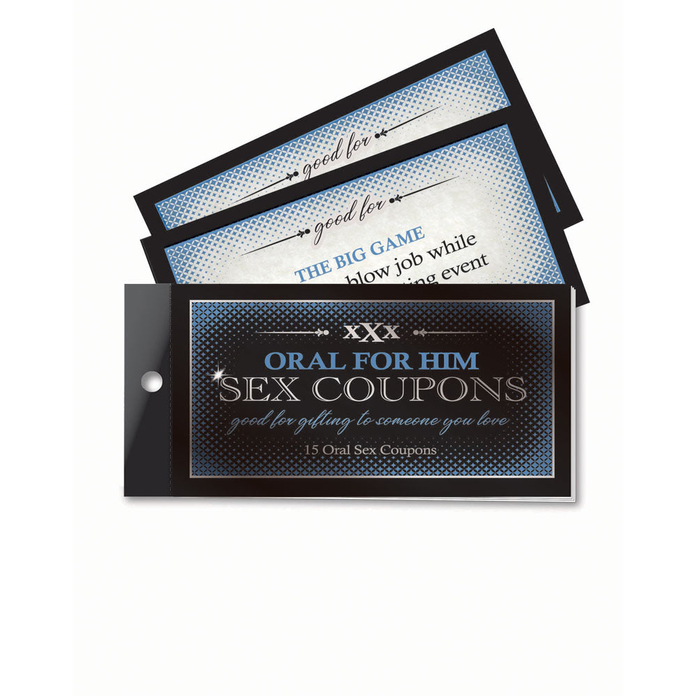 Oral For Him Sex Coupons - Set of 15 Coupons Little Genie