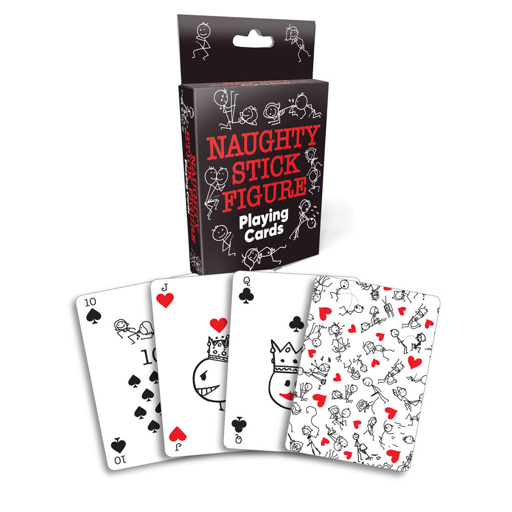 Naughty Stick Figure Playing Cards - Novelty Playing Cards Default Title - Club X
