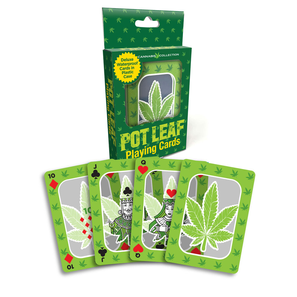 Pot Leaf Playing Cards - Waterproof Novelty Playing Cards Little Genie