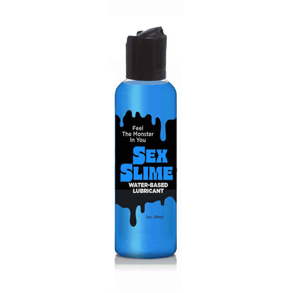 Sex Slime - Blue - Blue Water Based Lubricant - 60 ml Bottle Little Genie