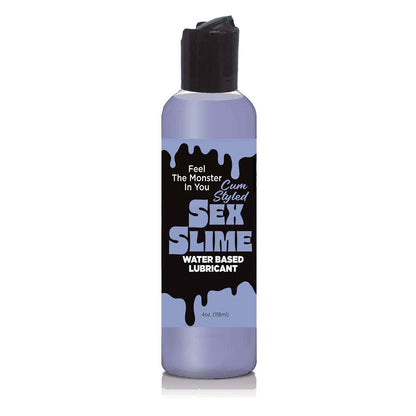 Sex Slime Cum Style Creature Lube - Purple 120 ml - Purple Cum Style Water Based Lubricant - 120 ml Bottle Little Genie