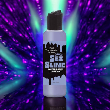Sex Slime Cum Style Creature Lube - Purple 120 ml - Purple Cum Style Water Based Lubricant - 120 ml Bottle Little Genie