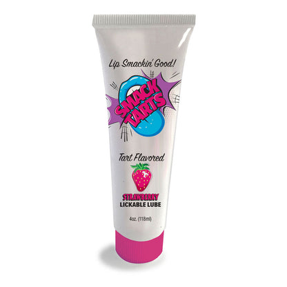 Smack Tarts - Sour Strawberry - Sour Strawberry Flavoured Lubricant - 120 ml Tube Little Genie
