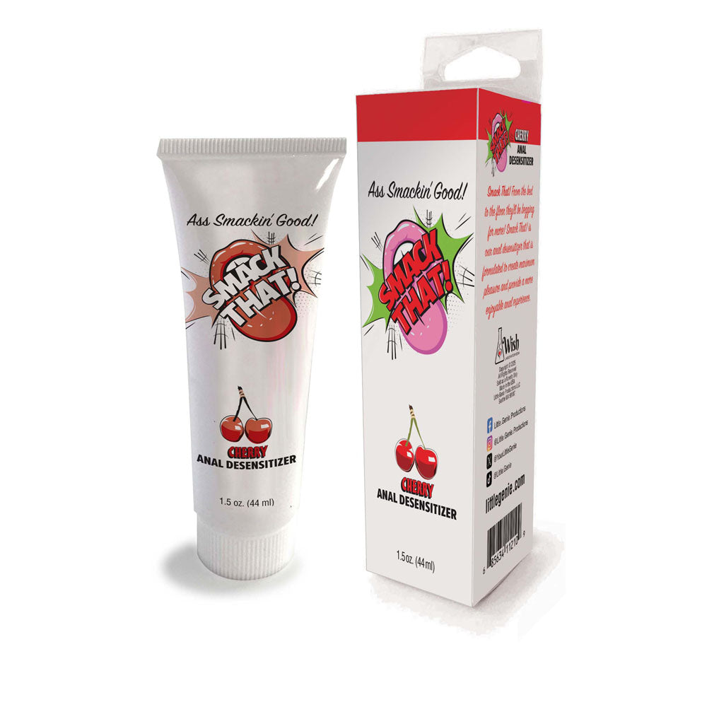 Smack That! Anal Desensitiser - Cherry - Cherry Flavoured Anal Desensitiser - 44 ml Tube Little Genie