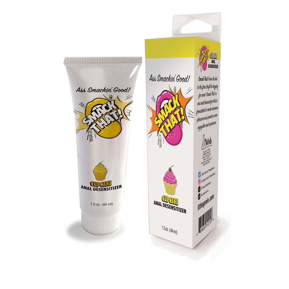 Smack That! Anal Desensitiser - Cupcake - Cupcake Flavoured Anal Desensitiser - 44 ml Tube Little Genie