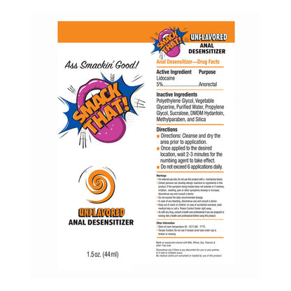 Smack That! Anal Desensitiser - Unflavoured - Unflavoured Anal Desensitiser - 44 ml Tube Little Genie
