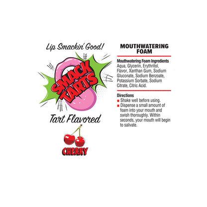 Smack Tarts Mouthwatering Foam - Cherry - Sour Cherry Flavoured - 80 ml Bottle Little Genie