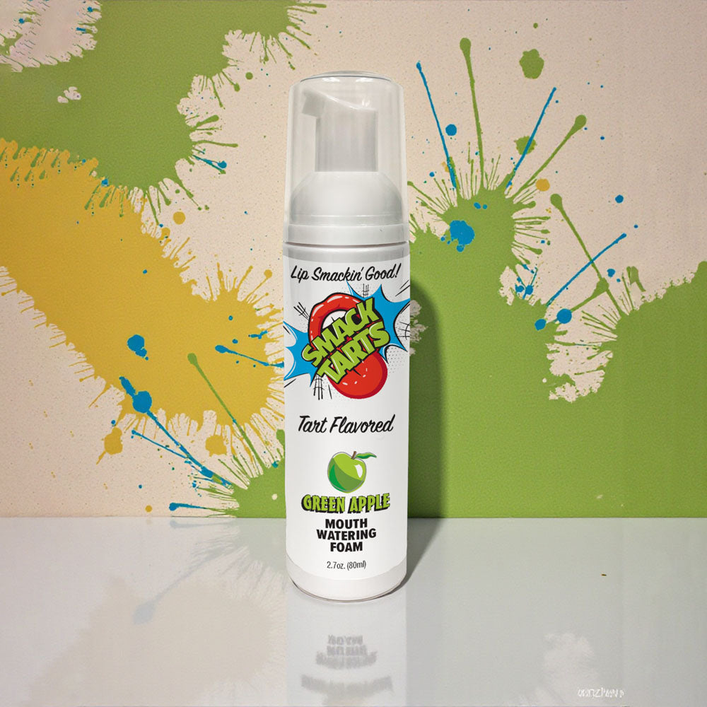 Smack Tarts Mouthwatering Foam - Green Apple - Sour Green Apple Flavoured - 80 ml Bottle Little Genie