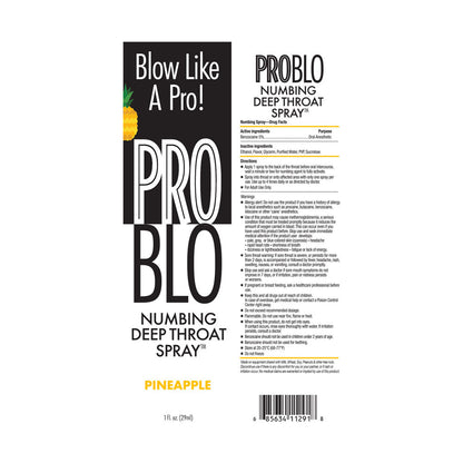 ProBlo Deep Throat Spray - Pineapple - Pineapple Flavoured Deep Throat Spray - 30 ml Little Genie