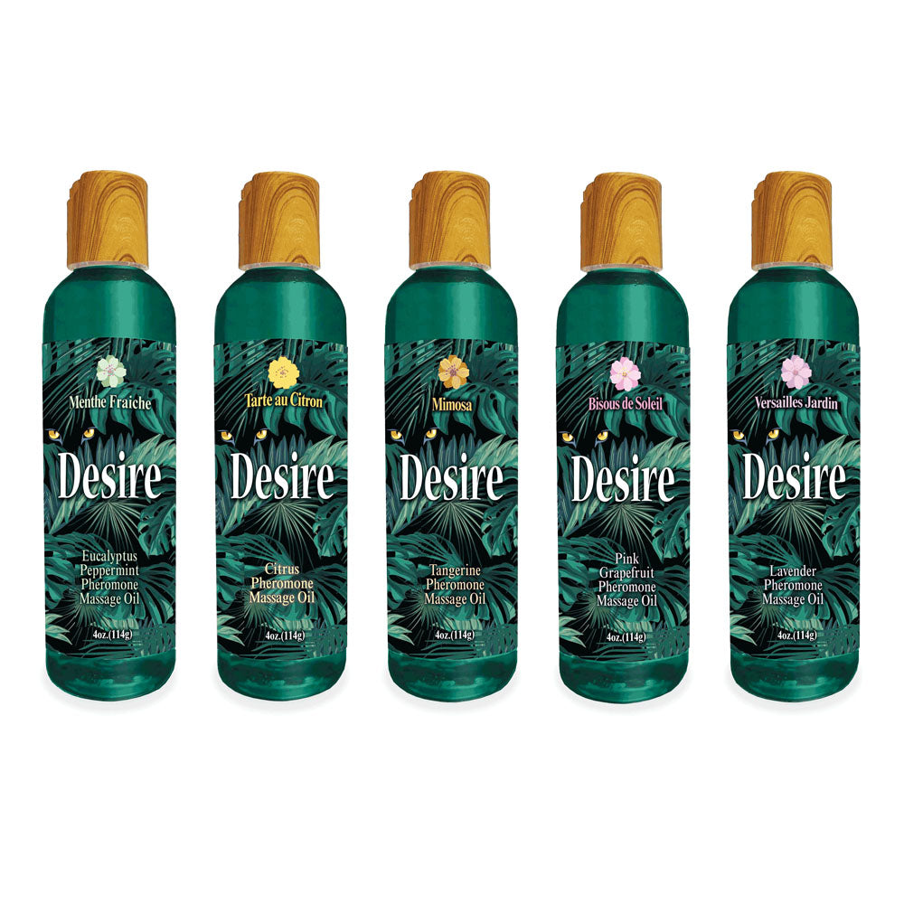 Desire Pheromone Massage Oil - Tangerine Scented Pheromone Massage Oil - 118 ml Little Genie
